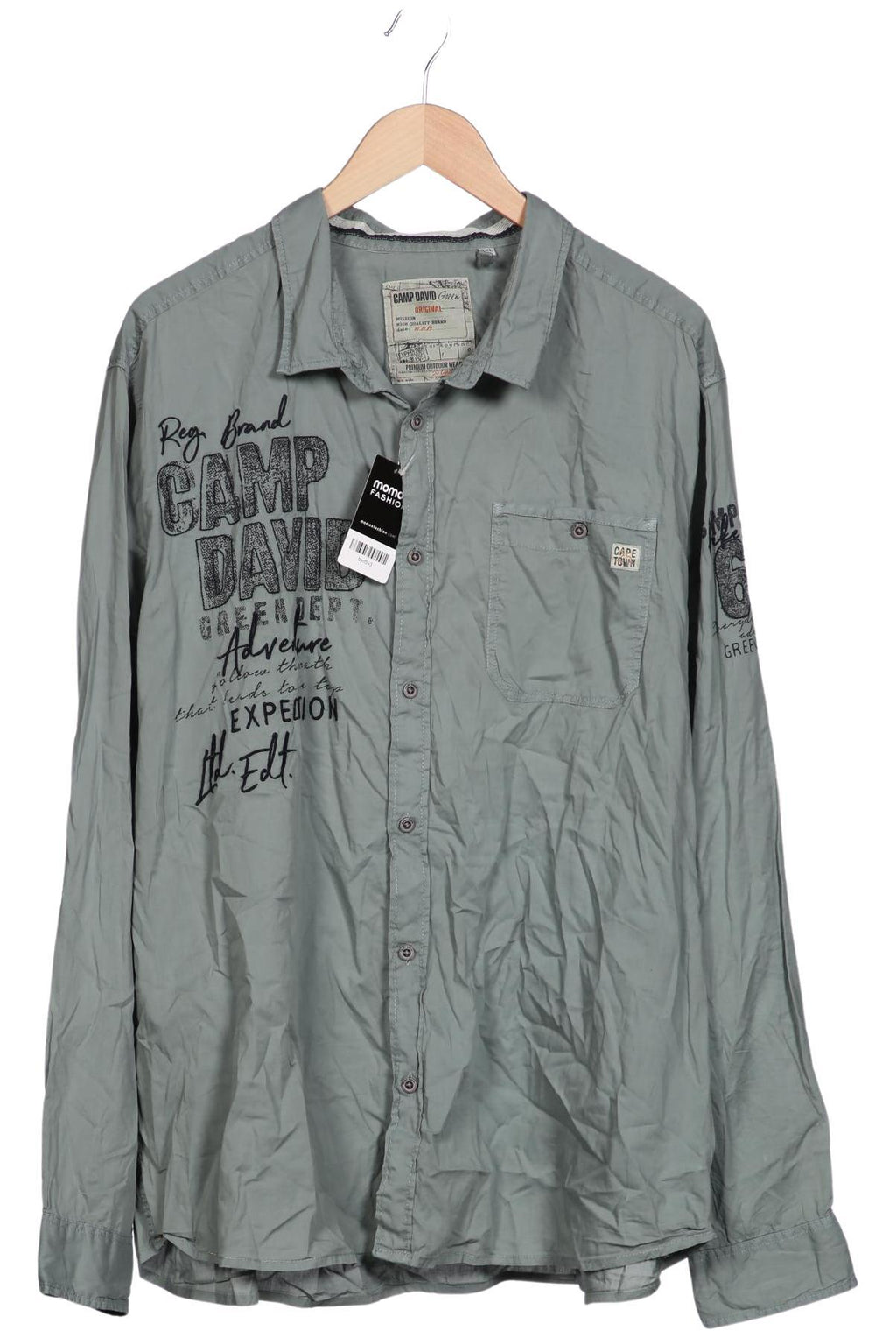 Camp David Herren Hemd Grün 3XL 2