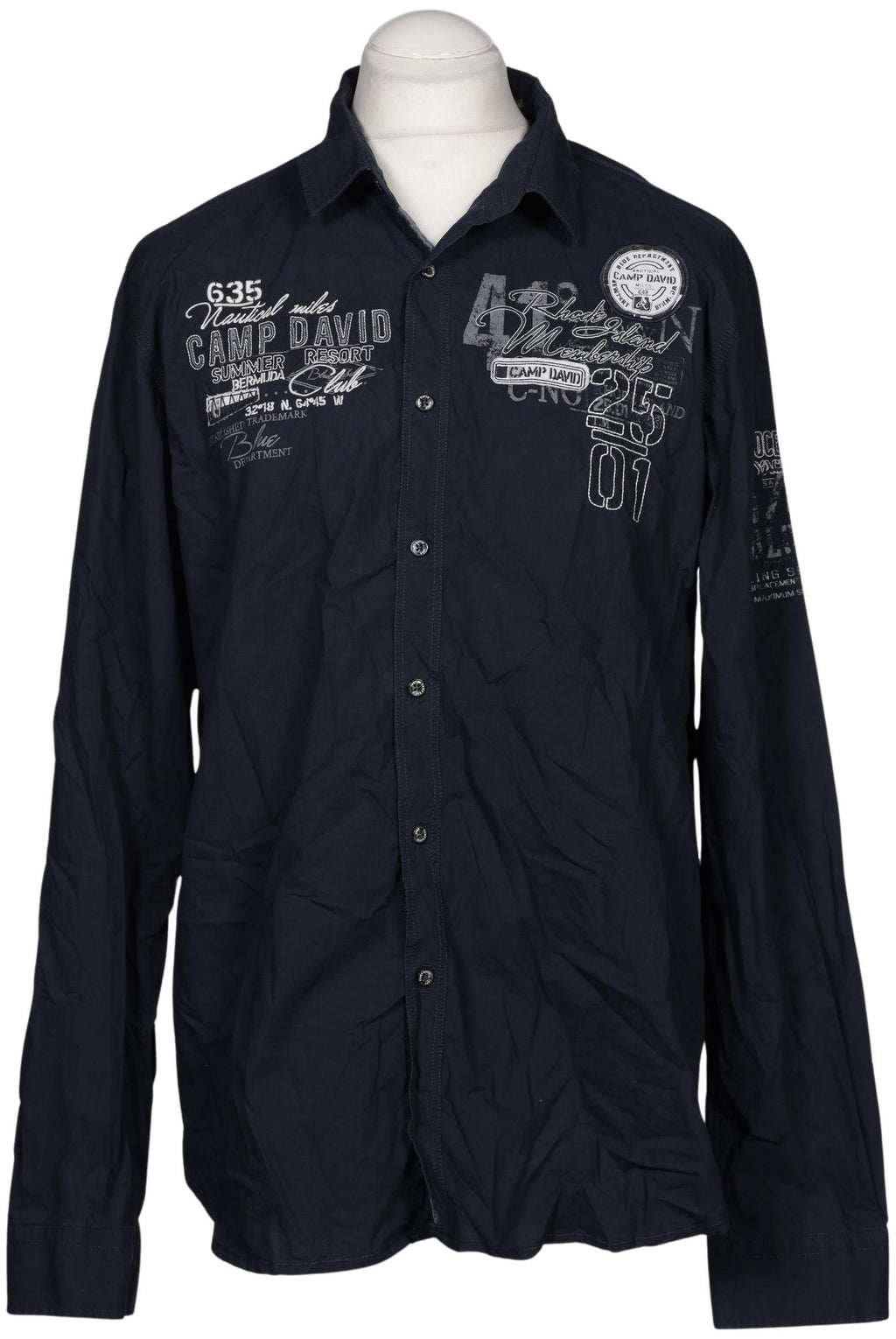 Camp David Men Shirt Navy XL 3