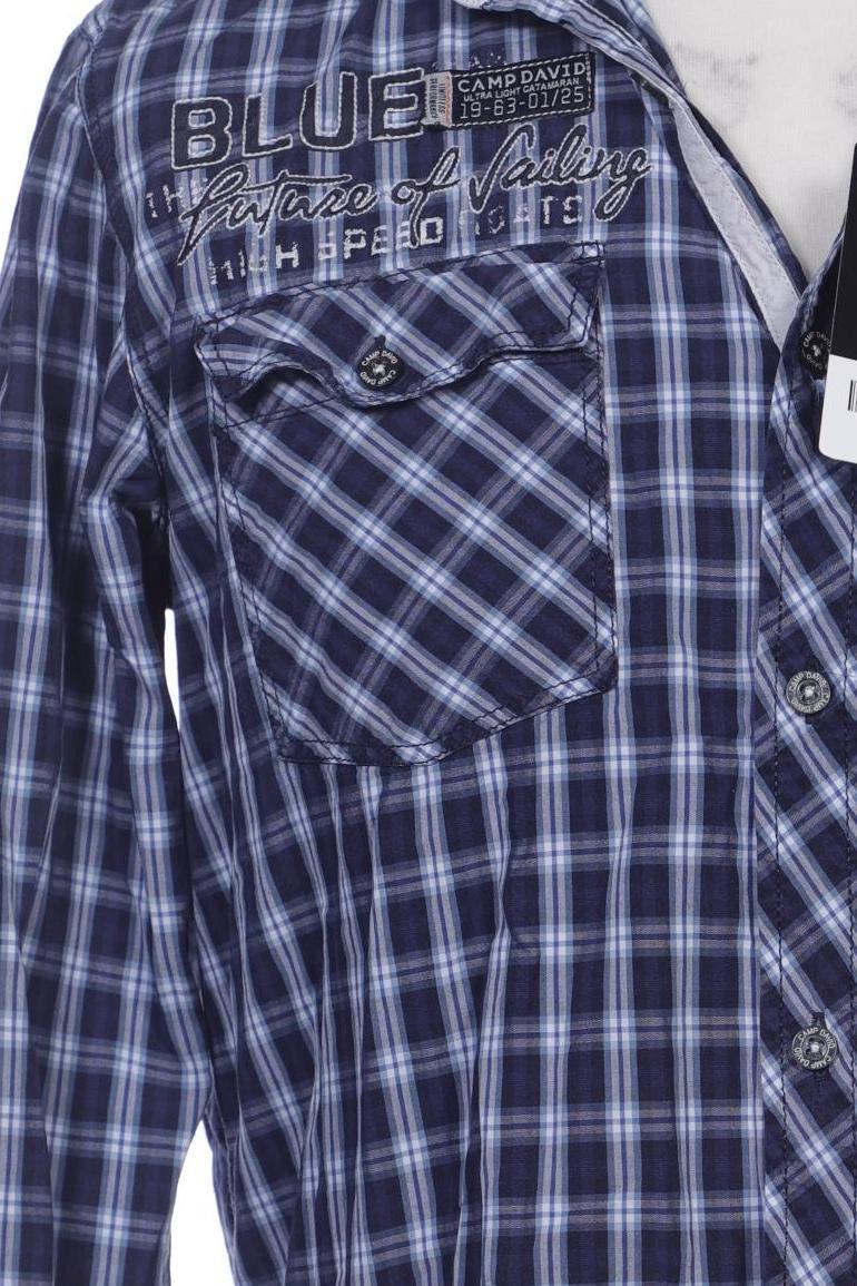 Camp David Marineblau Hemd Herren S Second Hand