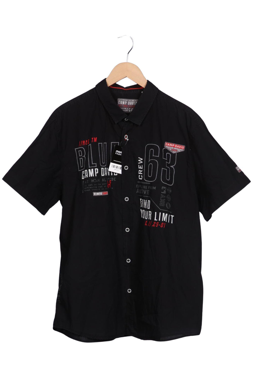 Camp David Shirt Black XXL Cotton 4