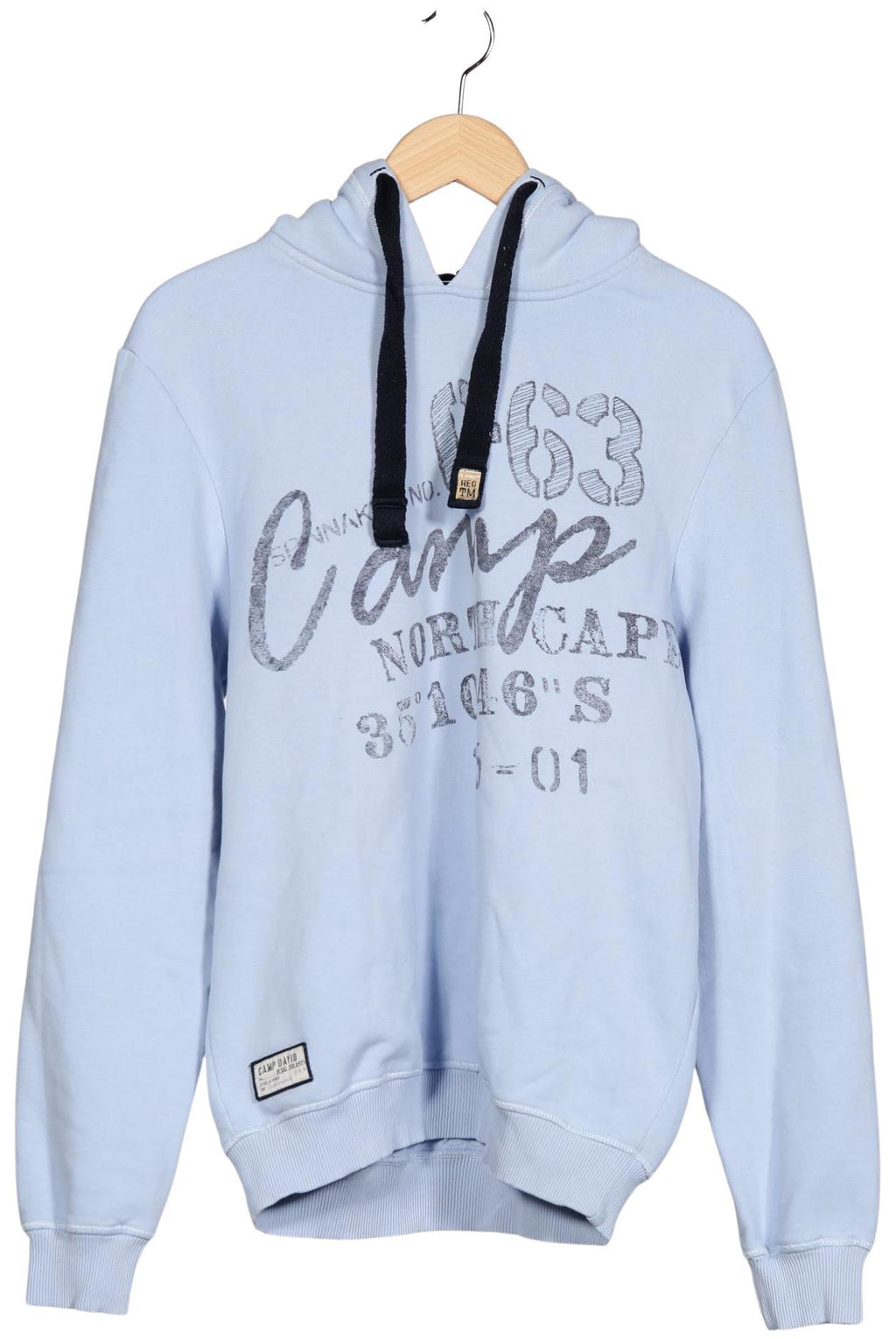 Camp David Men Hoodie Light Blue S 2