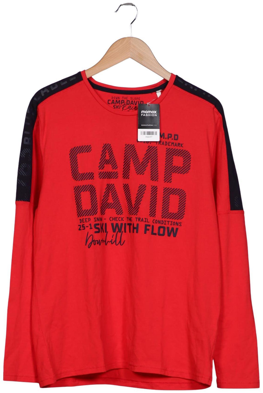 Camp David Herren Langarmshirt Rot Gr. L 2
