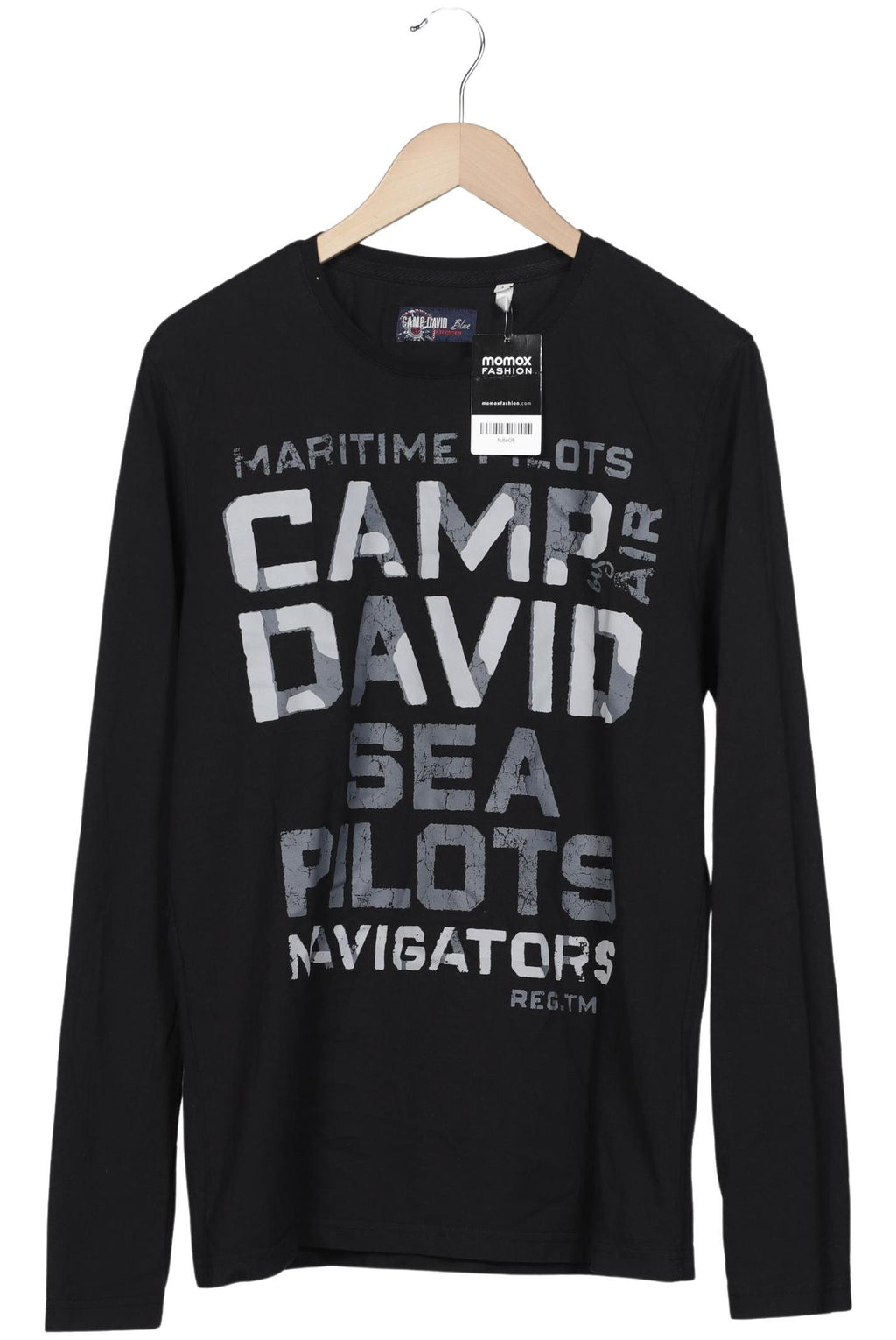 Camp David Men Long Sleeve Shirt Black L Cotton 5