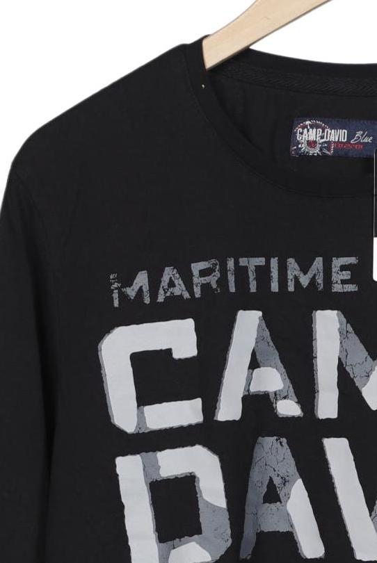Camp David Men Long Sleeve Shirt Black L Cotton 6
