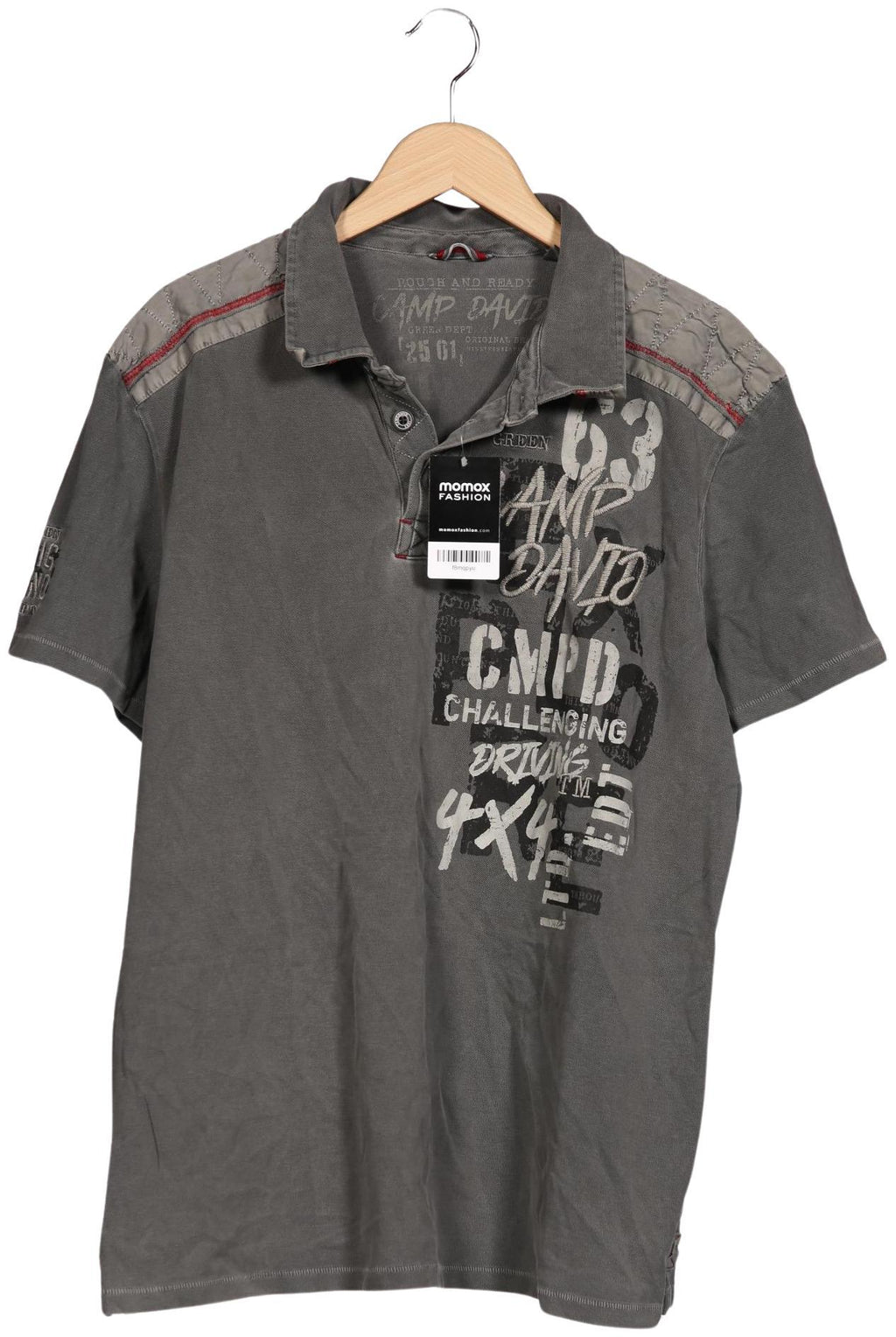Camp David Polo Shirt Gray XXL Cotton 9