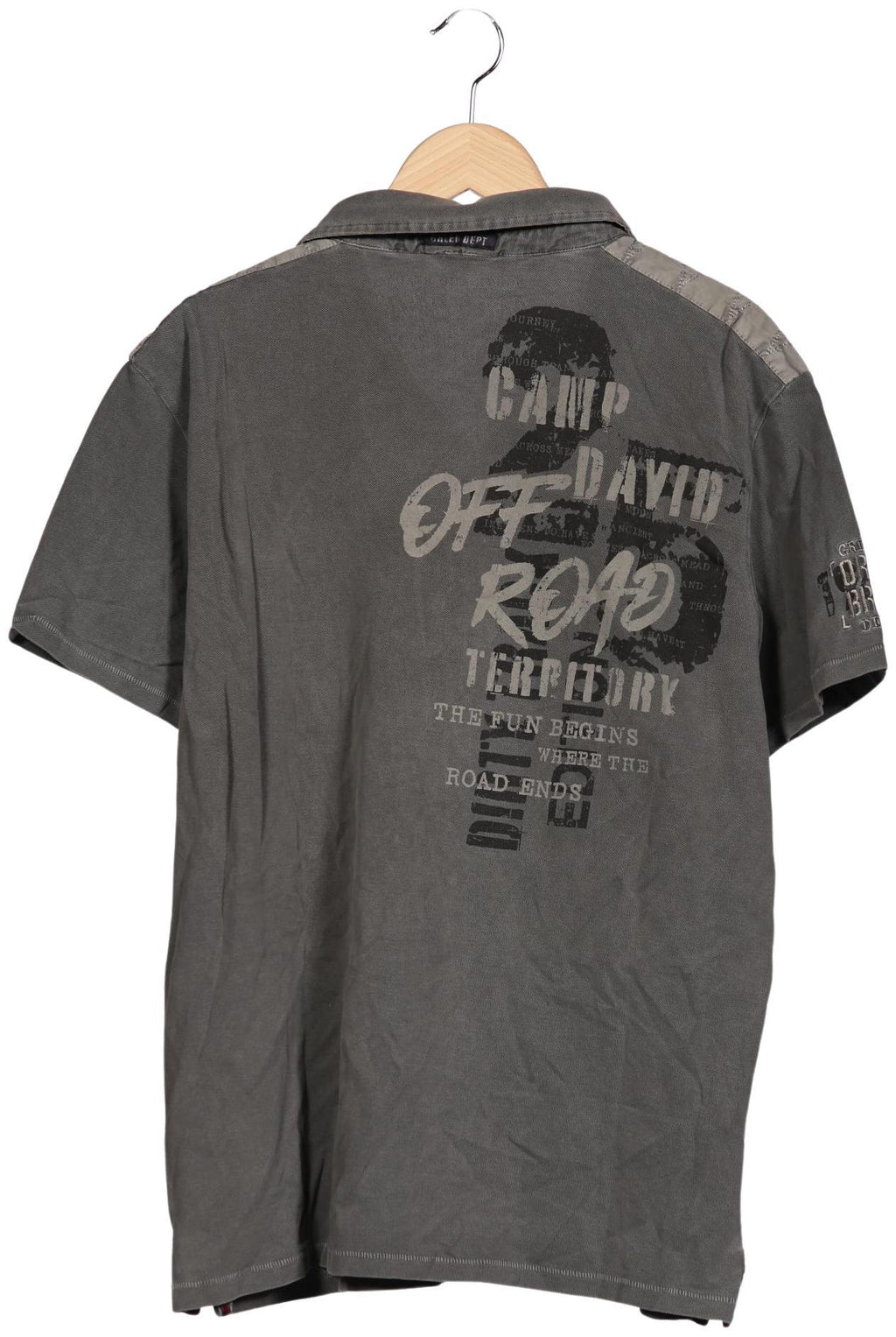 Camp David Polo Shirt Gray XXL Cotton 10