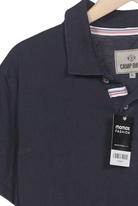 Camp David Marineblau Poloshirt Herren L Second Hand