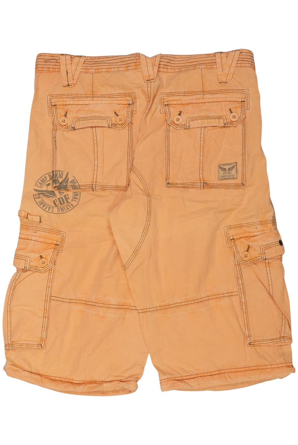 Camp David Men's Shorts Orange Size L Cotton 4