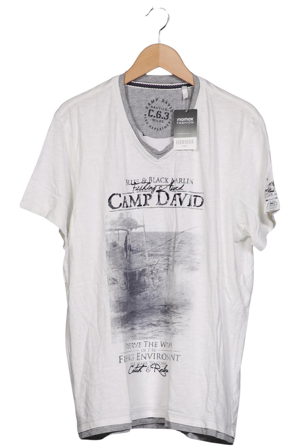 Camp David T-Shirt White XL Cotton 8
