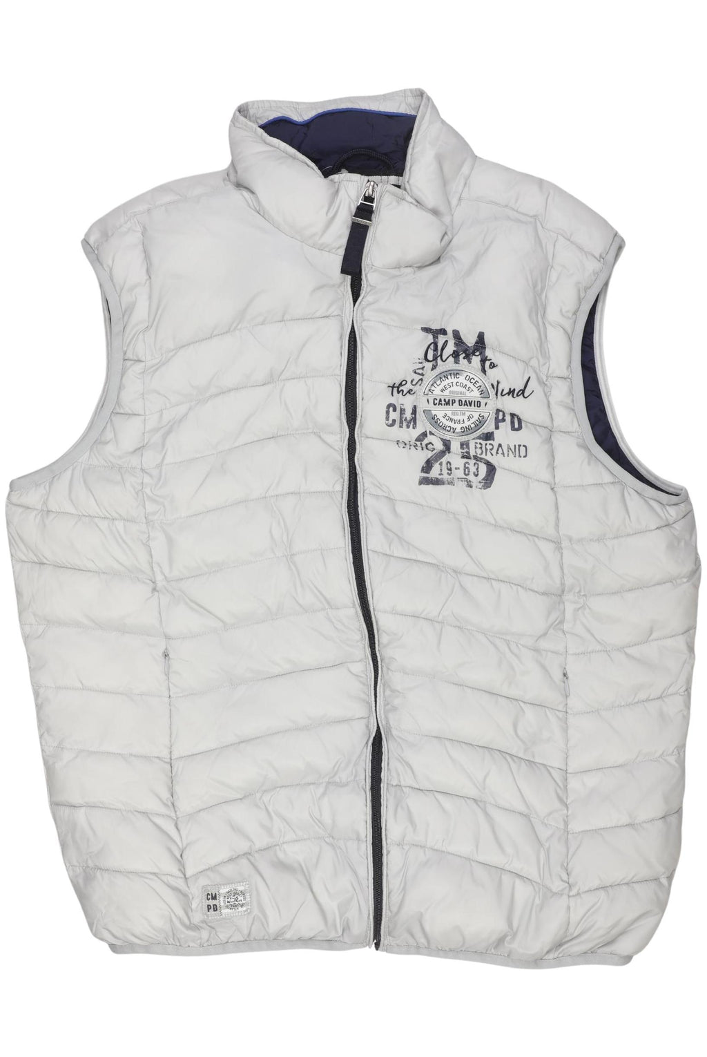 Camp David Cremeweiß Weste Herren XL Second Hand