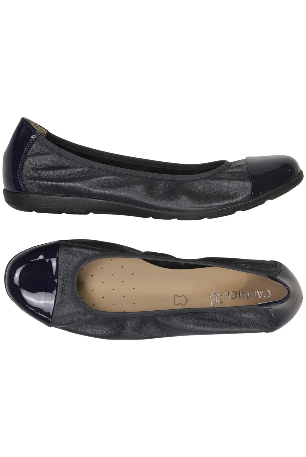 Caprice Women's Ballerina Navy Blue EU 42 Leather 3