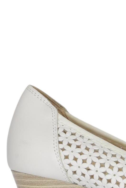Caprice Damen Pumps Weiß EU 36 Leder 3