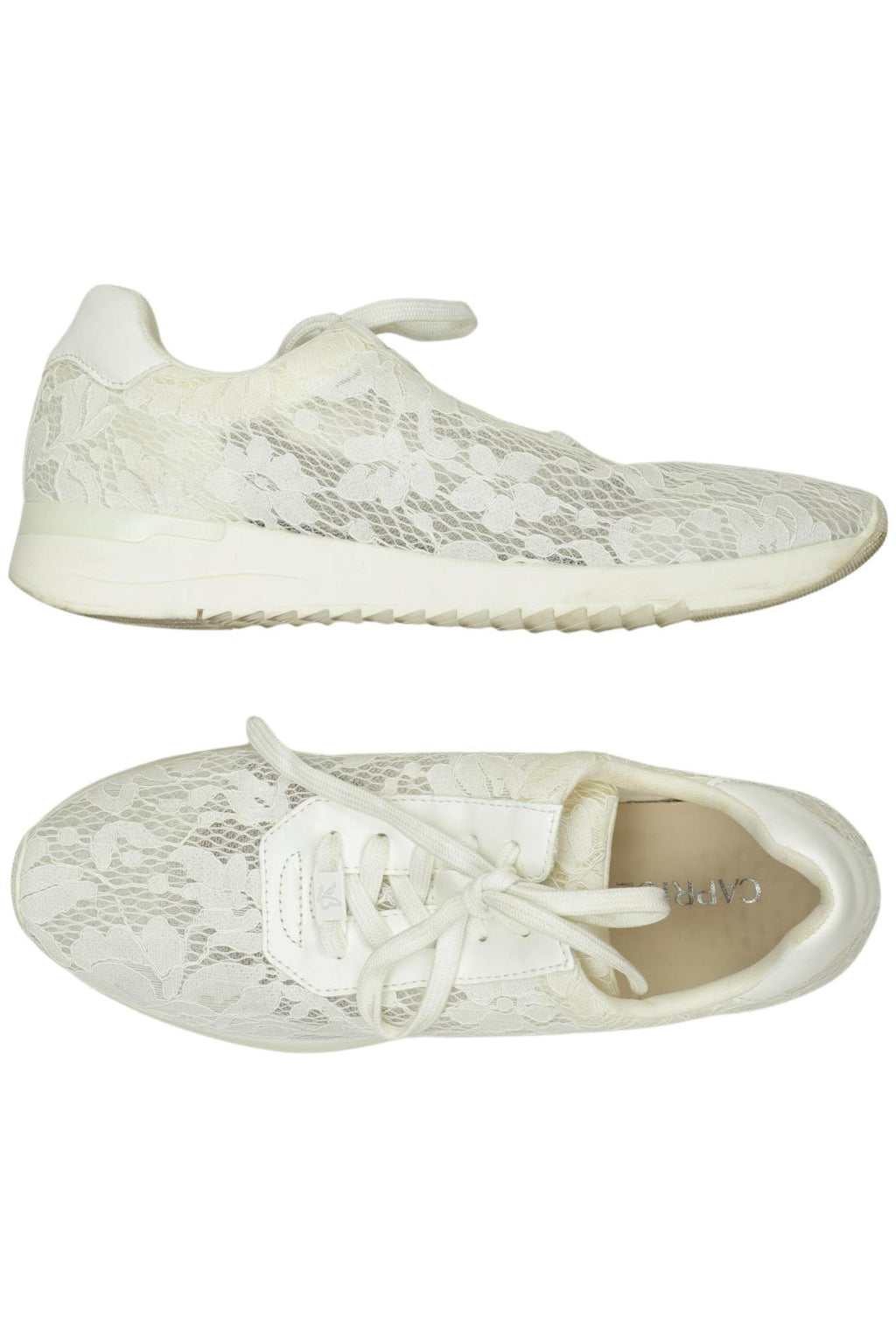 Caprice Damensneaker Cremeweiß EU 39 Kunstleder 2