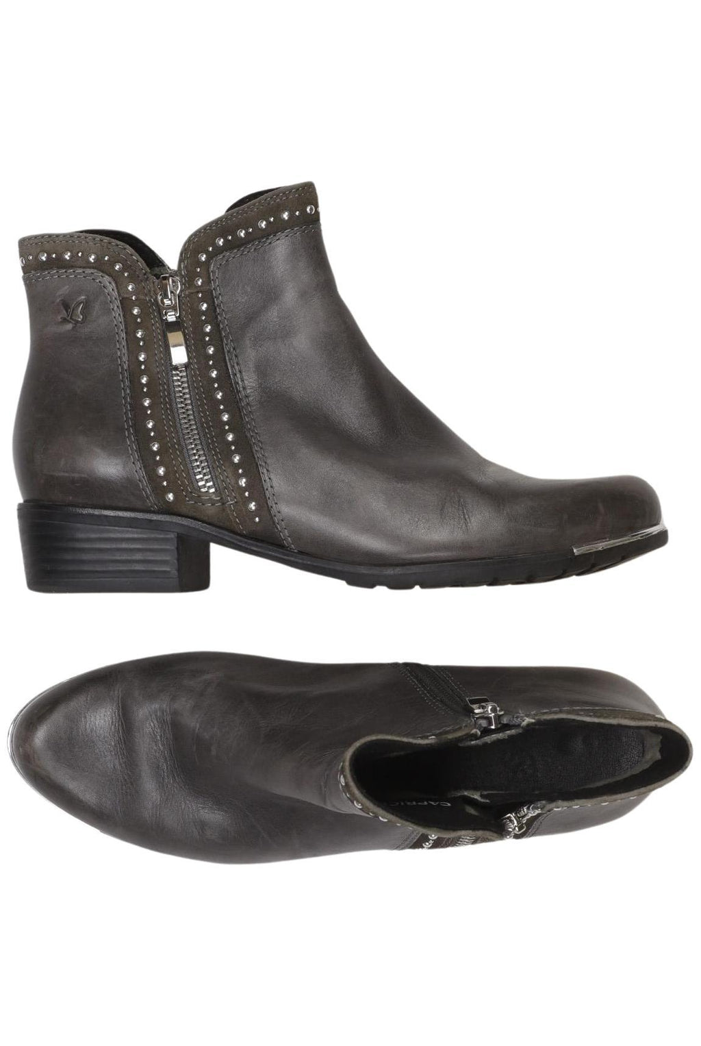 Caprice Women's Ankle Boot Gray EU 37 Leather 2