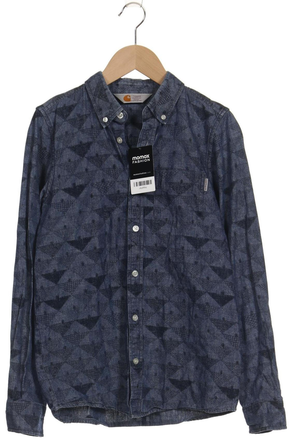 Carhartt Men's Shirt Navy Blue Size XS Cotton 4