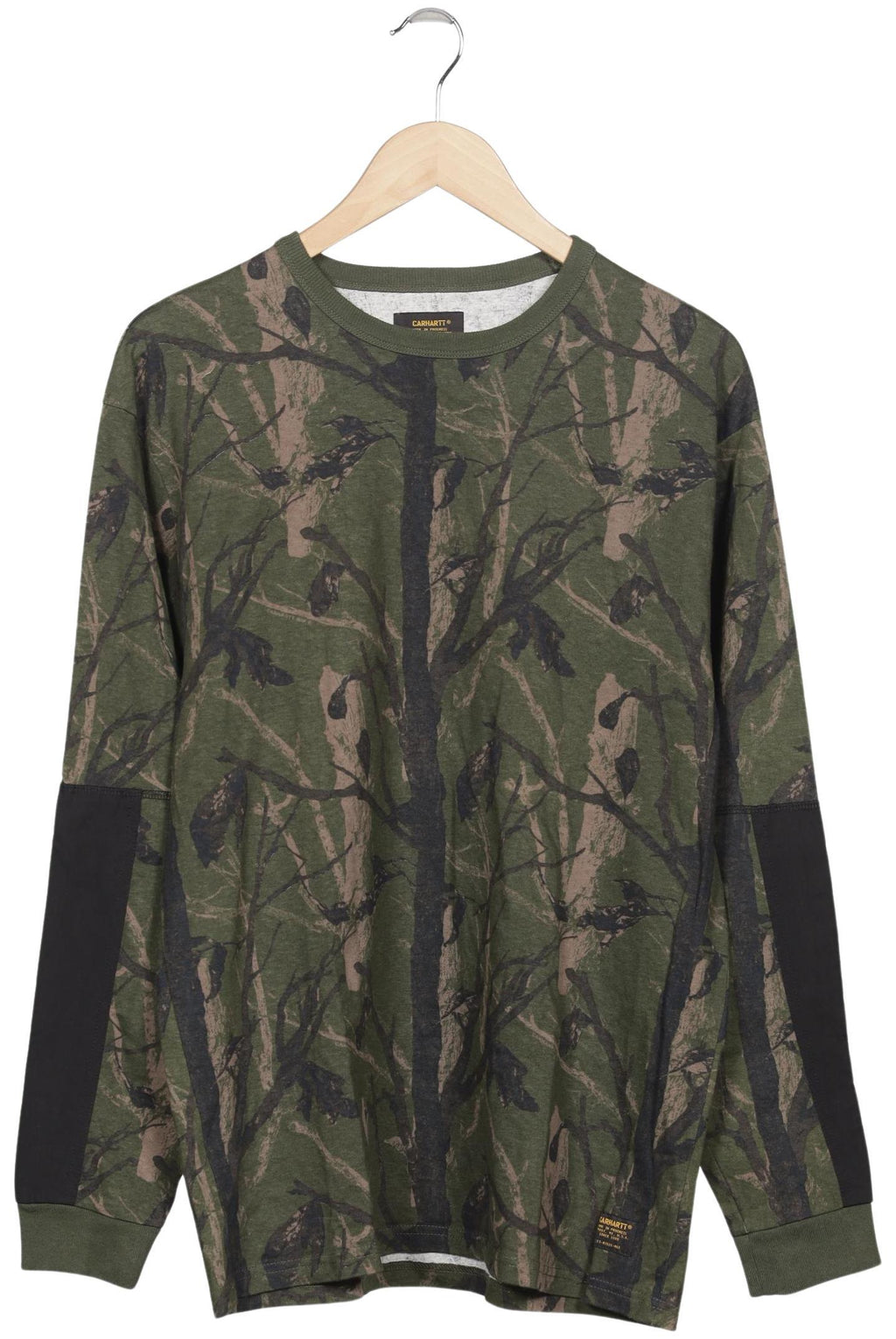 Carhartt Long Sleeve Shirt Green M Cotton 4