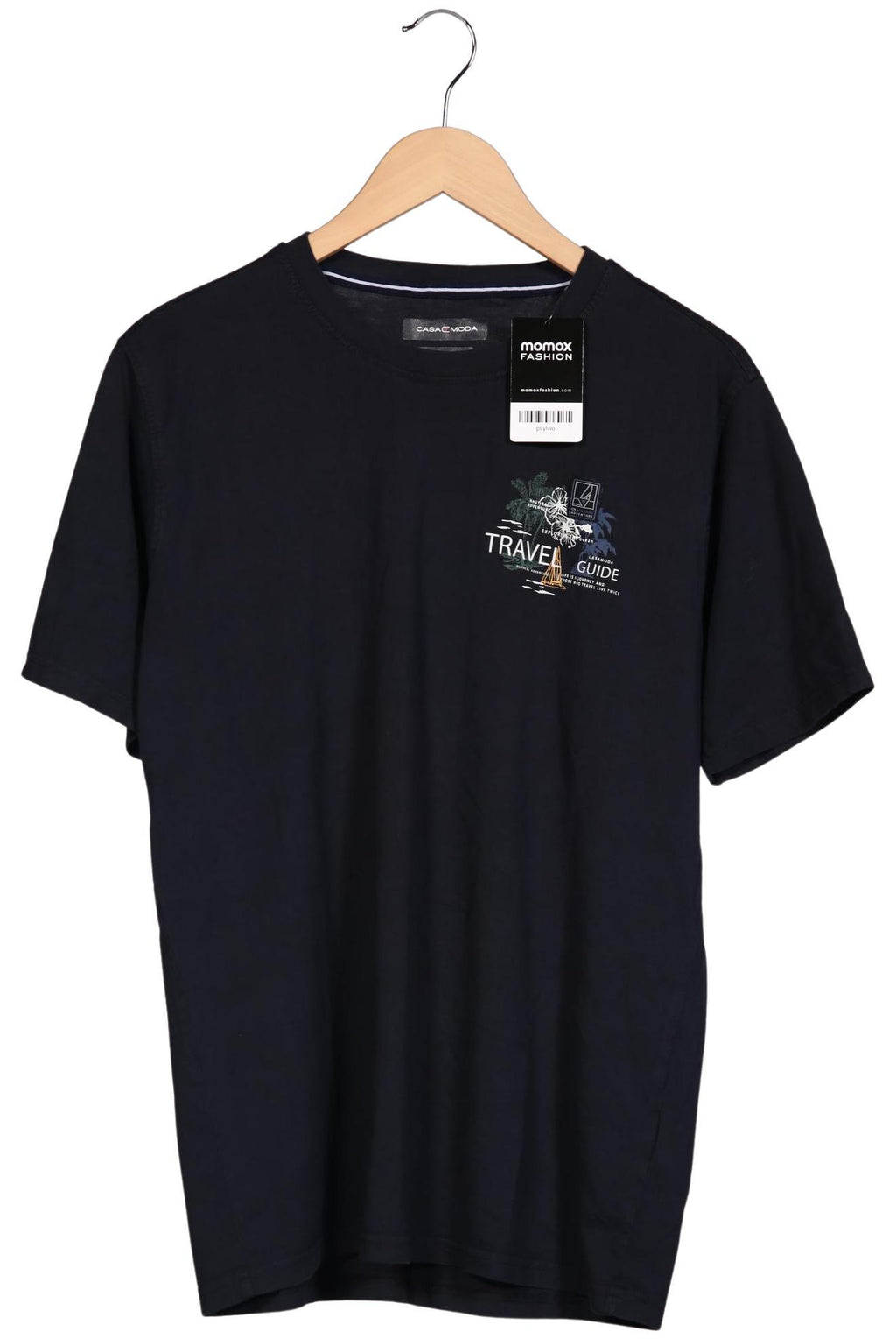 Casa Moda Men T-Shirt Navy Blue Size L Cotton 3