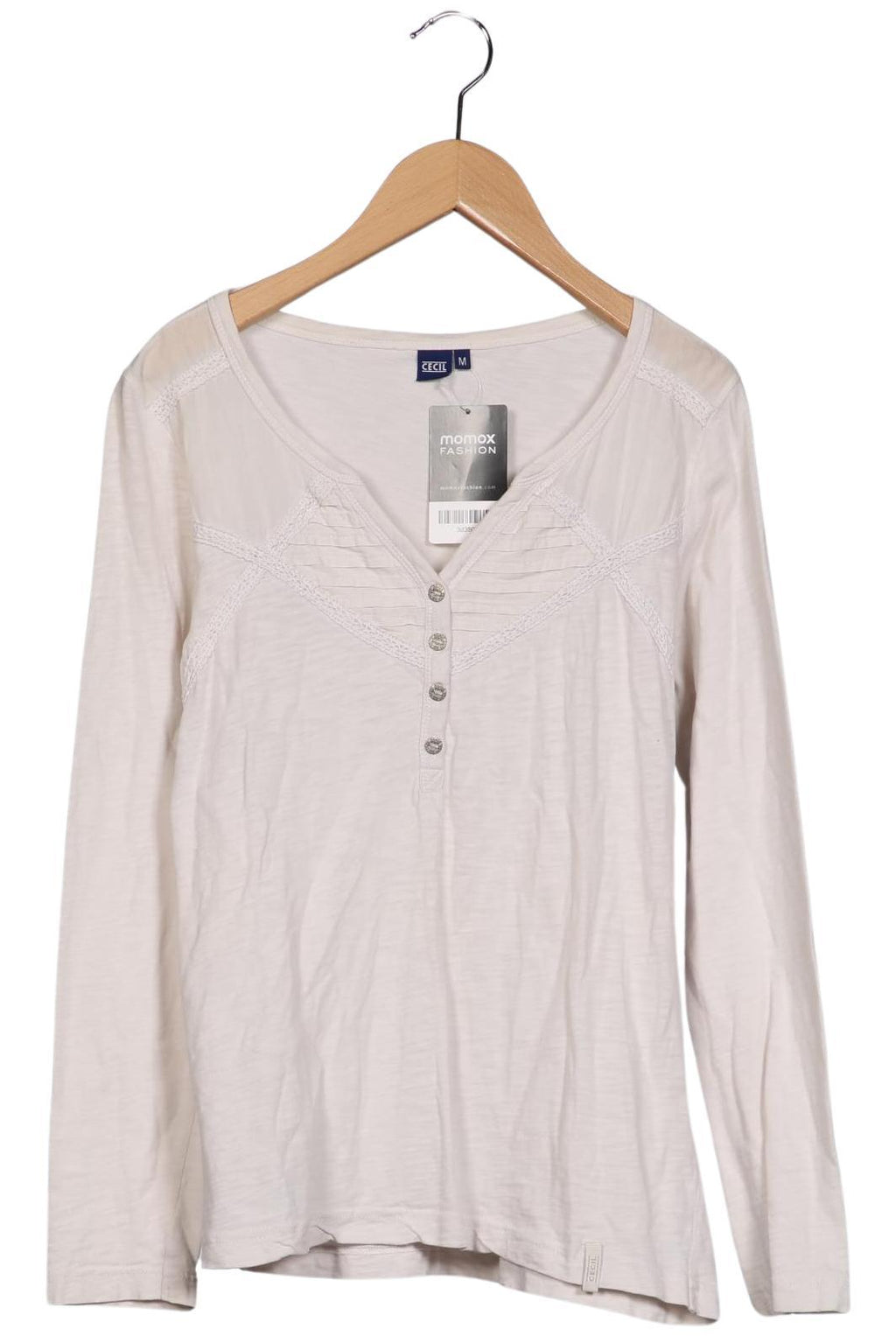 Cecil Women Long Sleeve Shirt Beige M 3