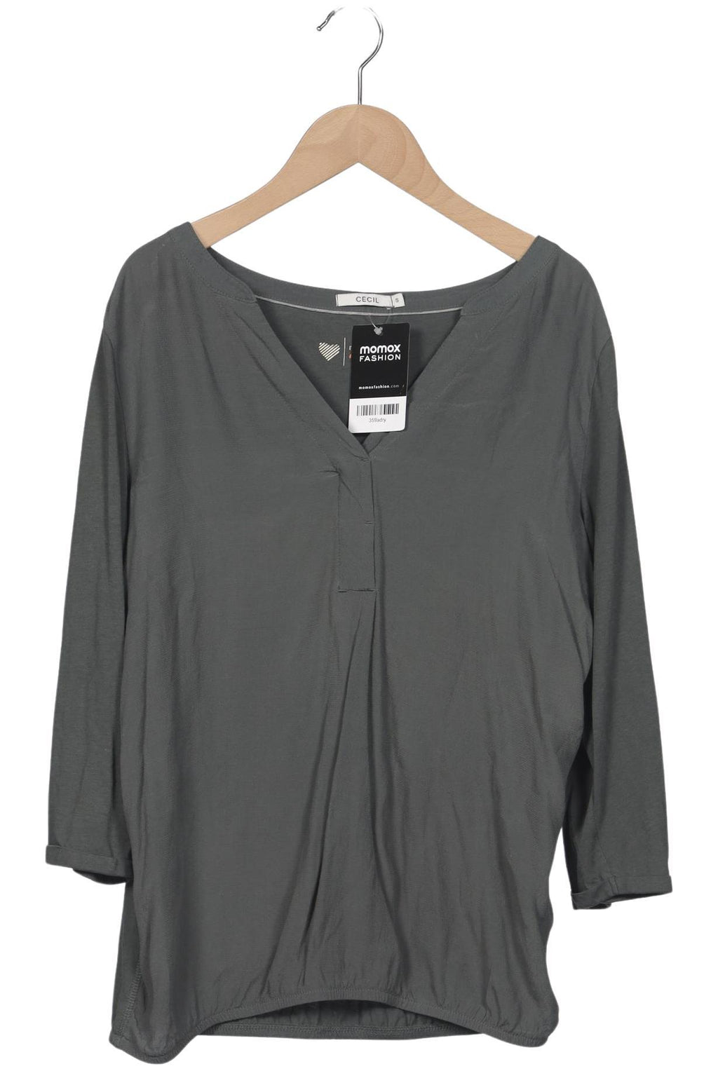 Cecil Women Long Sleeve Shirt Gray Size S 6