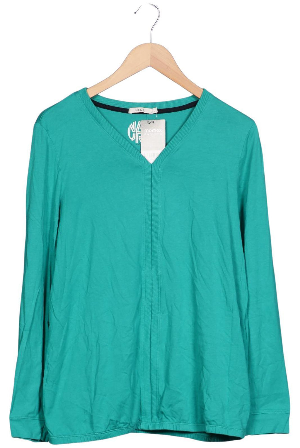 Cecil Women's Long Sleeve Shirt Turquoise Size L 2