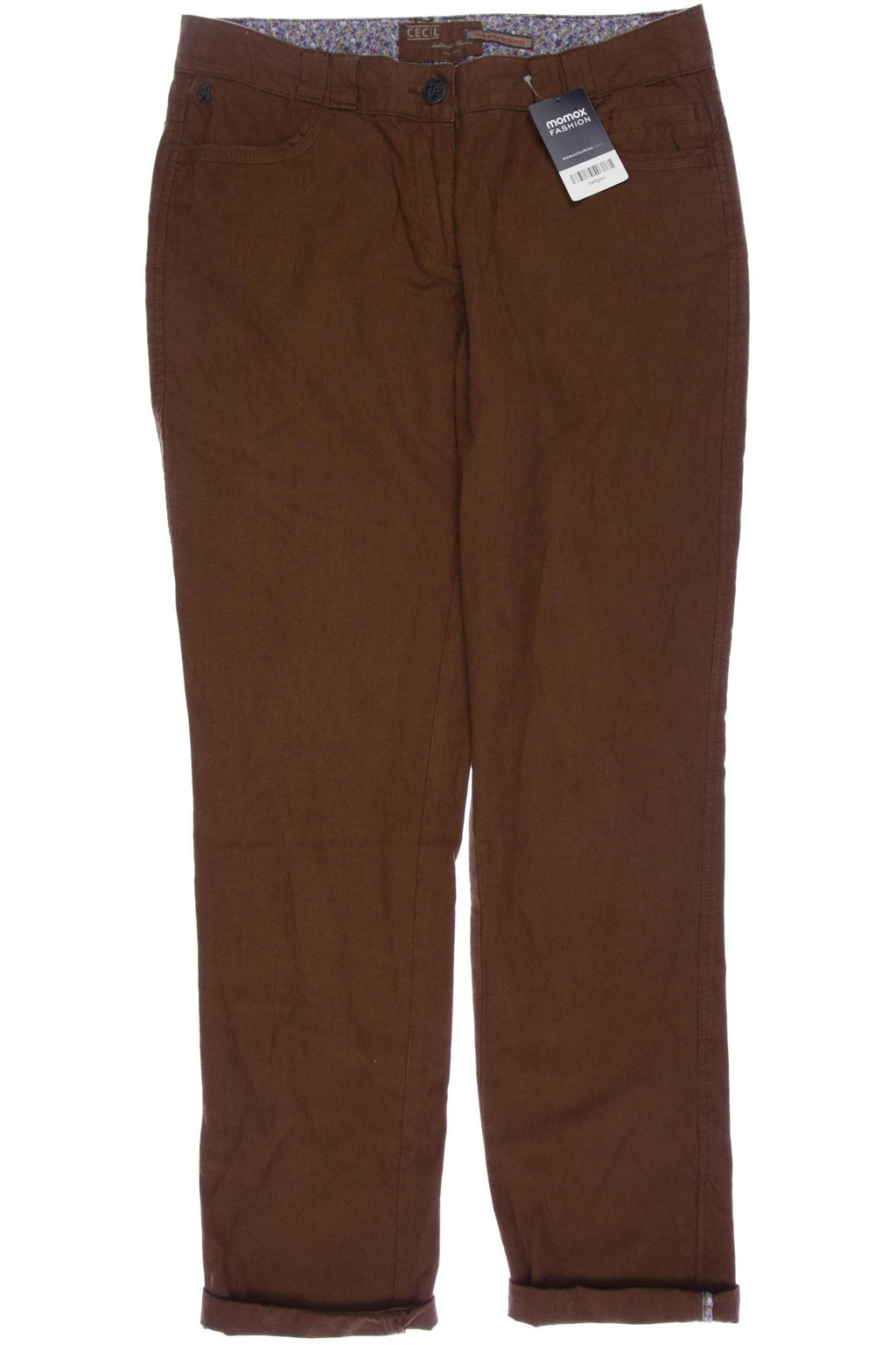 Cecil Women's Trousers Brown W30 Cotton 4