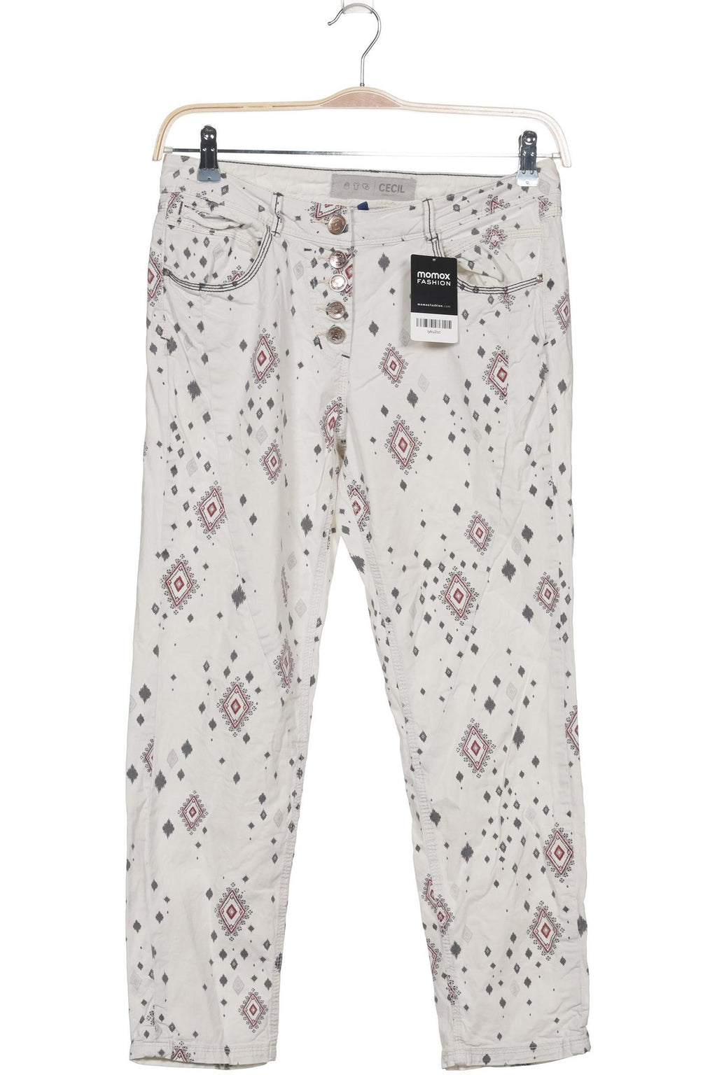 Cecil Women's Trousers White Size 27 7