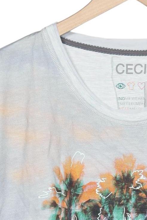 T-shirt Femme Cecil Bleu Clair L 4
