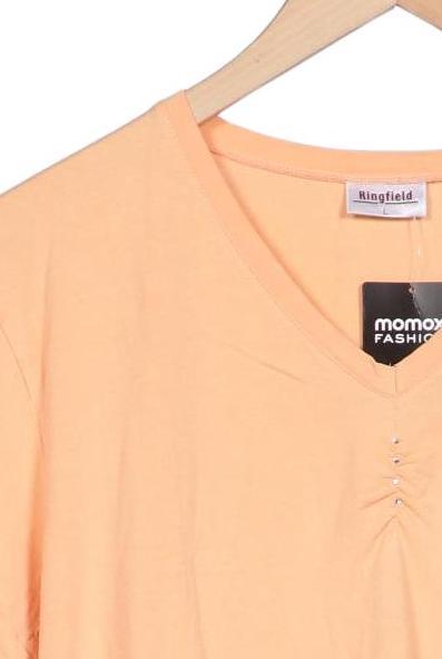 Charles Vögele Women's T-Shirt Orange Size L 3