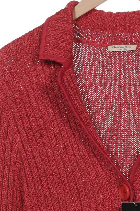 Christian Berg Women's Knit Cardigan Red Size S 6