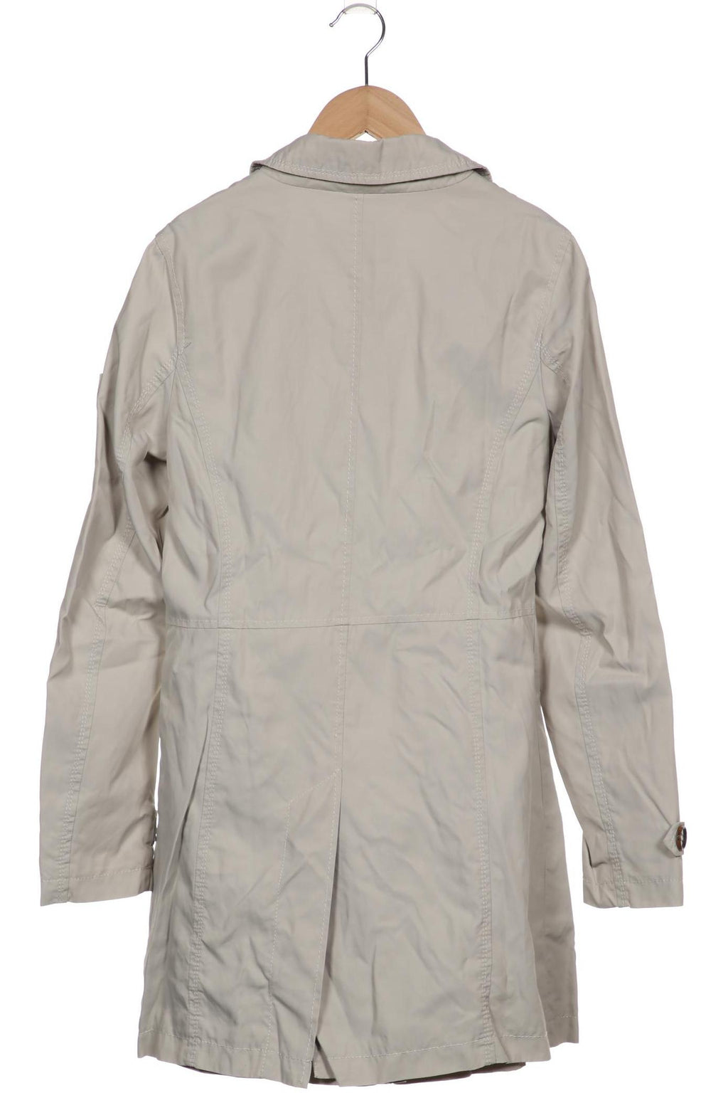 Cinque Women Coat Gray EU 32 Cotton Synthetic Second Hand 5