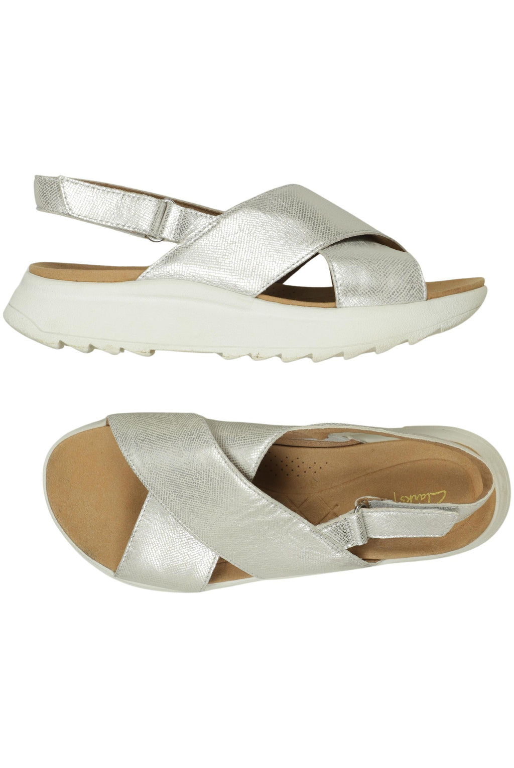 Clarks Damensandalen Silber EU 40 3