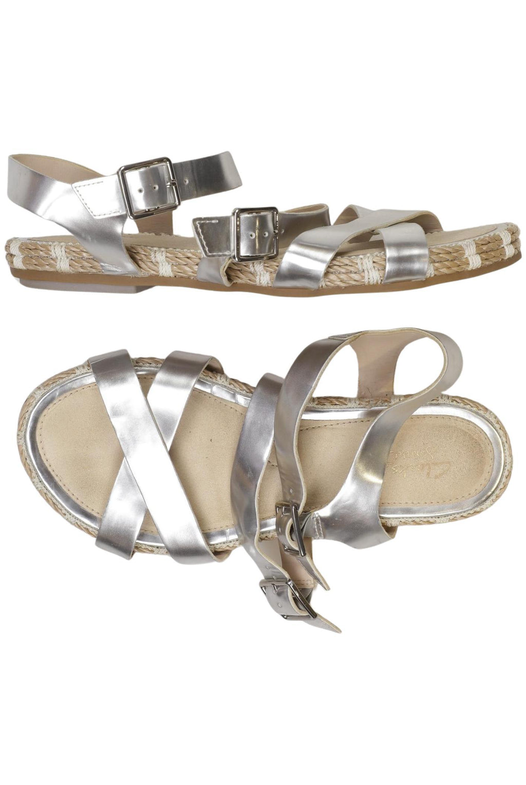 Sandales femme Clarks, Argent, EU 42 2