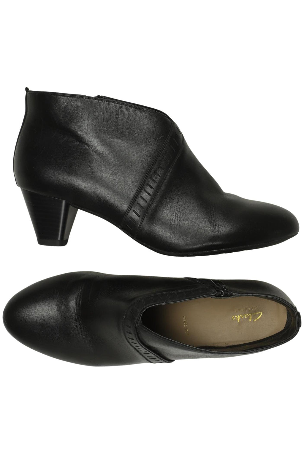 Clarks Women's Ankle Boot Black 39.5 Leather 4