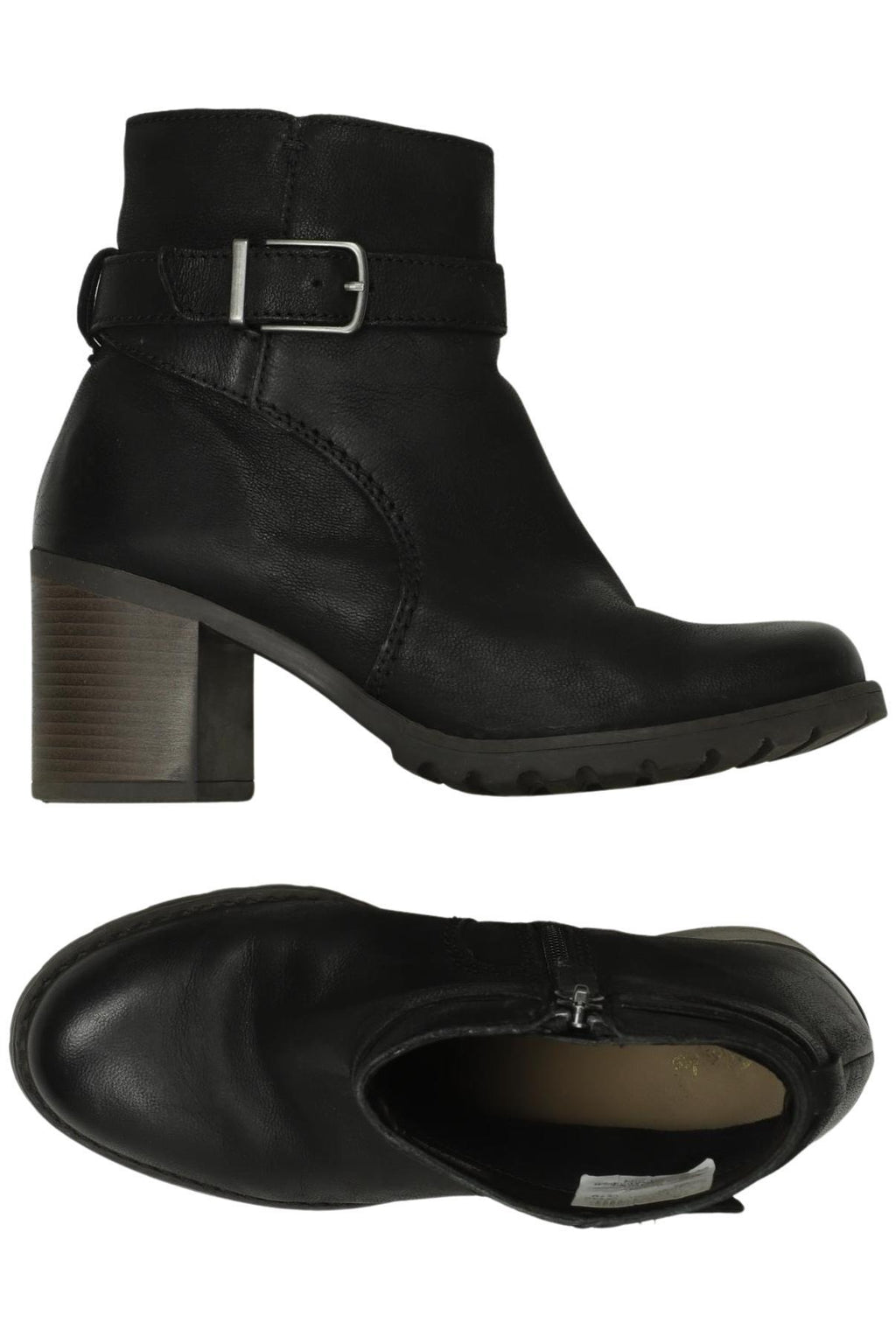 Clarks Women's Ankle Boot Black 37.5 Leather 5