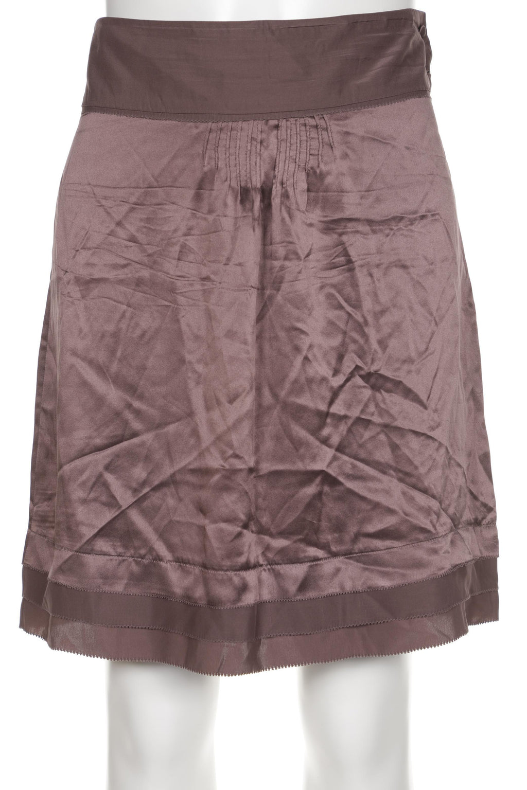 Closed Women Skirt Brown EU 40 Silk 2