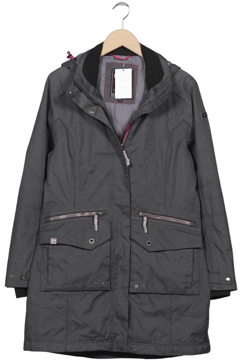 CMP Women Coat Gray EU 38 Synthetic 2