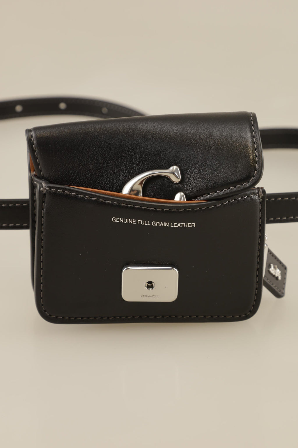Coach Small Leather Handbag Black 8
