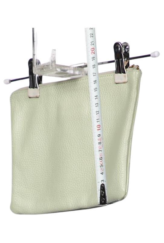 Coccinelle Small Leather Handbag Light Green 3