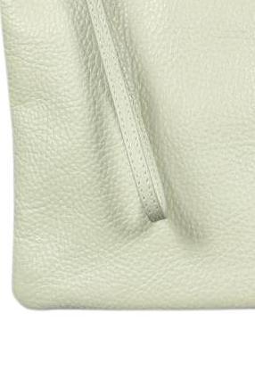 Coccinelle Small Leather Handbag Light Green 4