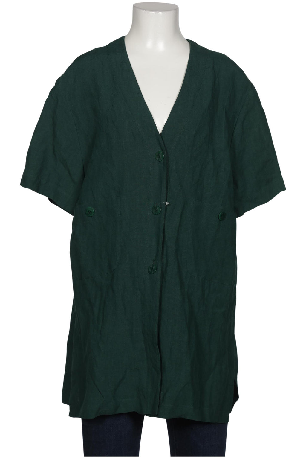 Comma Women's Blouse Green EU 36 Linen 2
