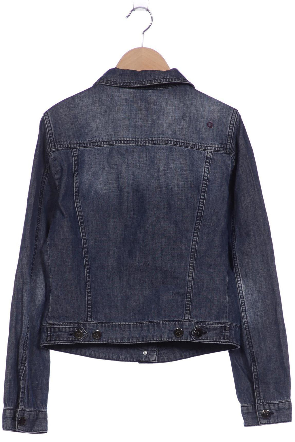Comma Damen Jacke Blau EU 36 Baumwolle 5