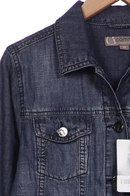 Comma Damen Jacke Blau EU 36 Baumwolle 6