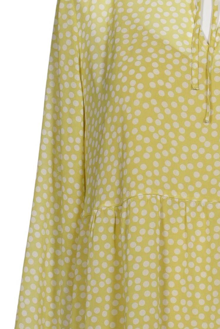 Comma Dress Yellow Size L Synthetic 4