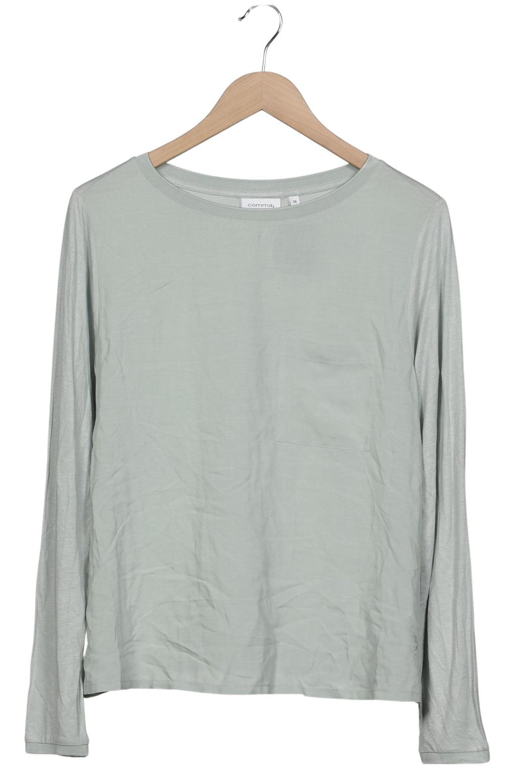 Comma Women's Long Sleeve Shirt Light Green EU 38 2