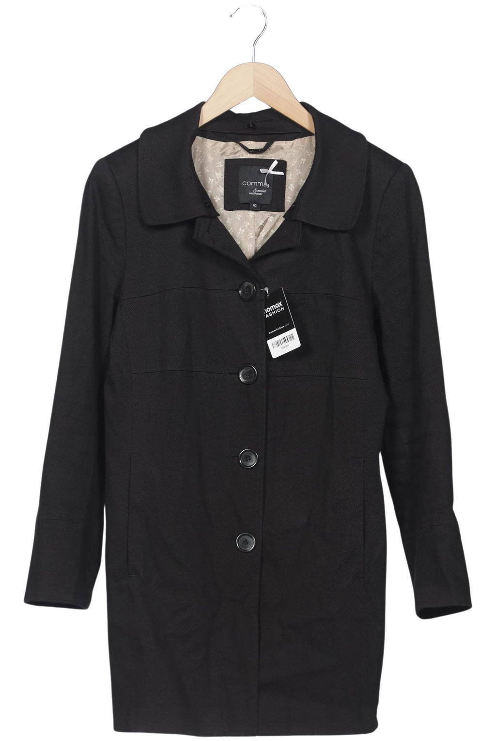 Comma Damen Mantel Schwarz EU 40 4