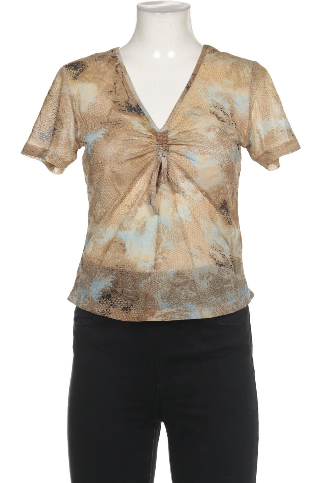 Comma Damen T-Shirt Braun EU 40 4