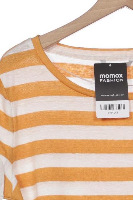 Comma Women's T-Shirt Yellow EU 34 Linen Elastane 4