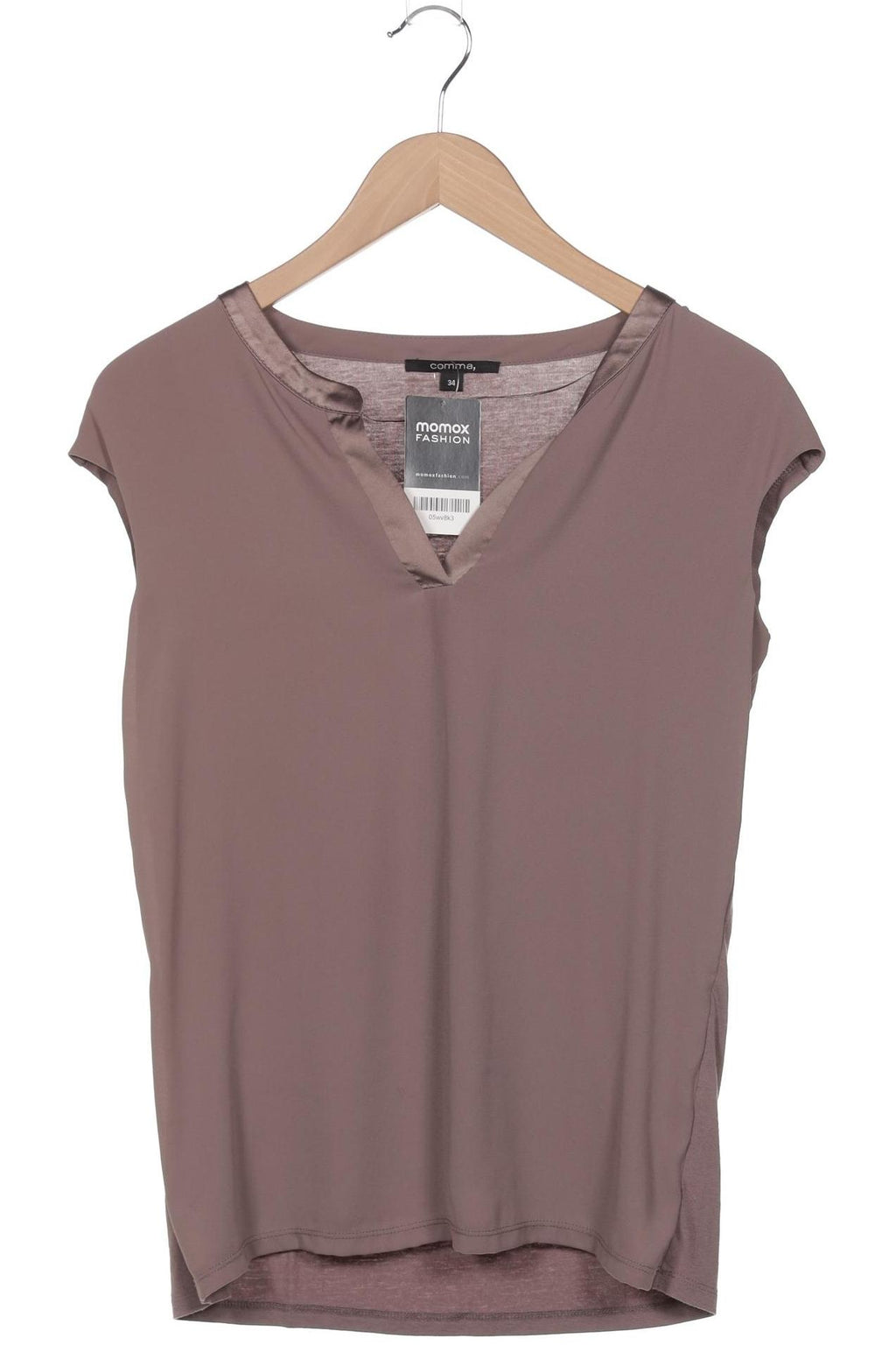 Comma Damen T-Shirt Grau EU 34 7
