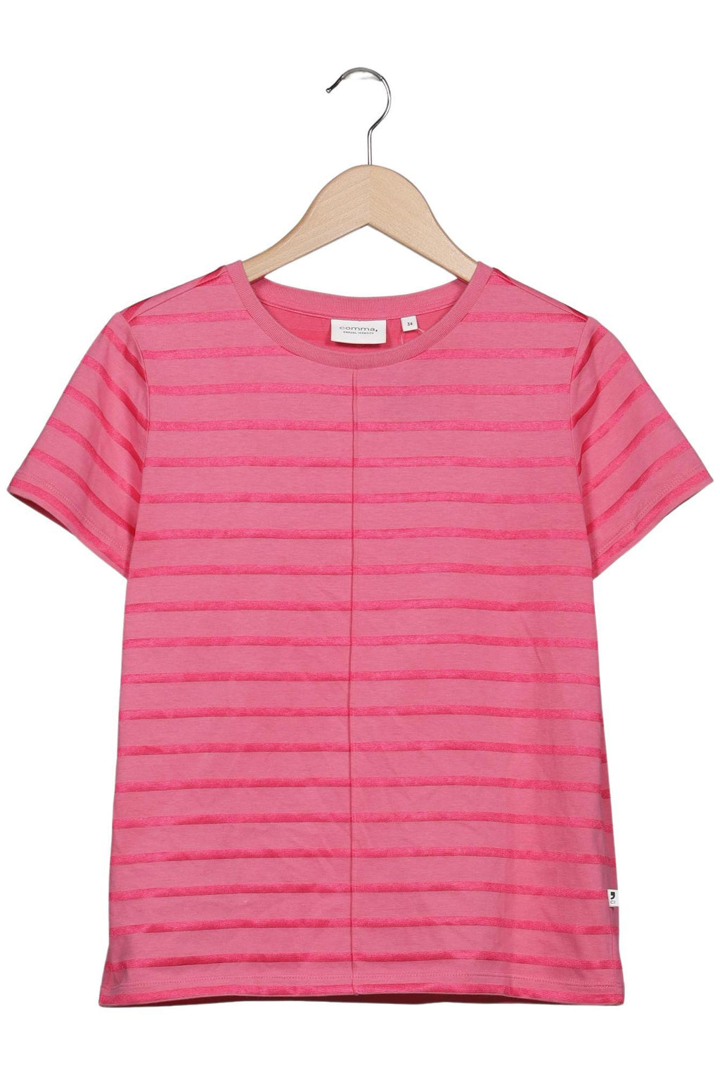 Comma Women's T-Shirt Pink EU 34 2
