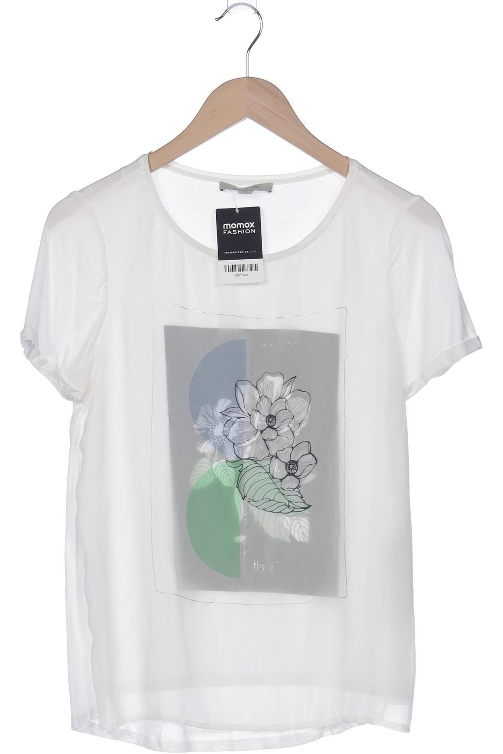 Comma Women's T-Shirt White EU 36 8